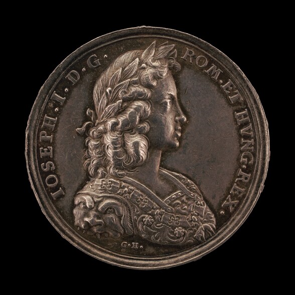 Coronation Medal of Joseph I, 1678-1711, King of Hungary 1687, King of the Romans 1690, Holy Roman Emperor 1705 [obverse]
