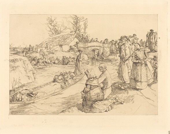 Burial in the Vendeen Marsh (Un enterrement dans le marais Vendeen)
