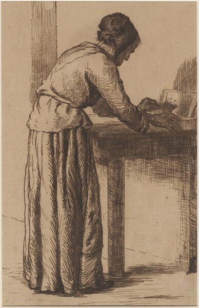 Old Woman Working