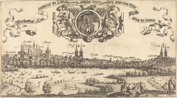 View of Nuremberg from the West [center section]