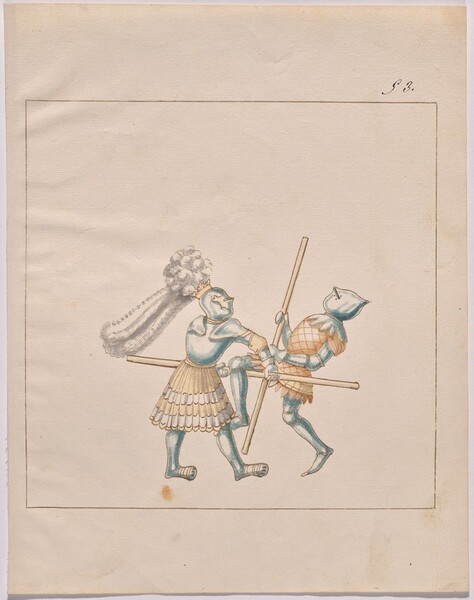 Freydal, The Book of Jousts and Tournament of Emperor Maximilian I: Combats on Foot (Jousts)(Volume III): Plate 135