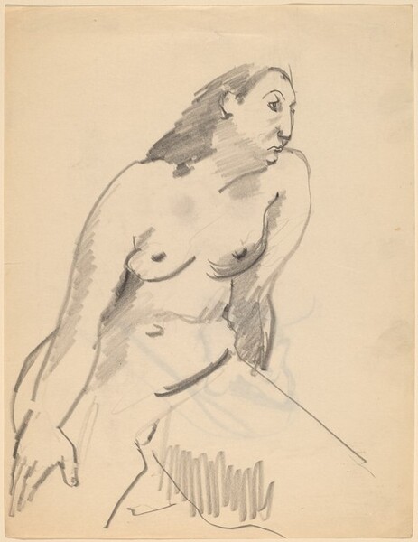 Seated Nude with Head Turned Right [recto]