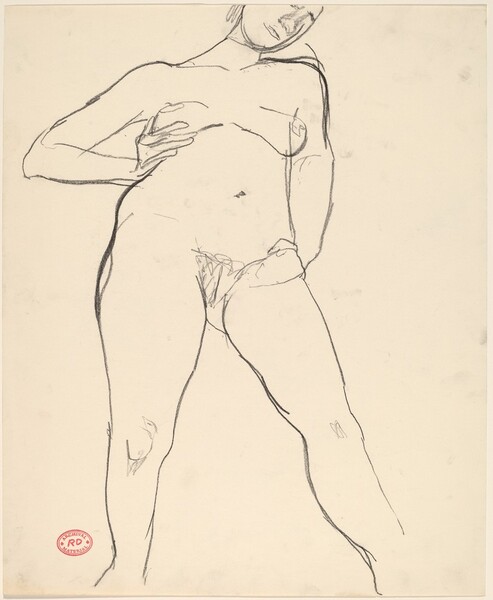 Untitled [standing nude with her right arm akimbo]