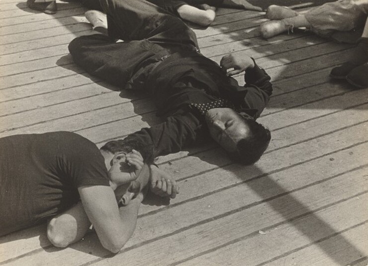 David Seymour (Chim), Spanish Refugees aboard S.S. Sinaia, 1939