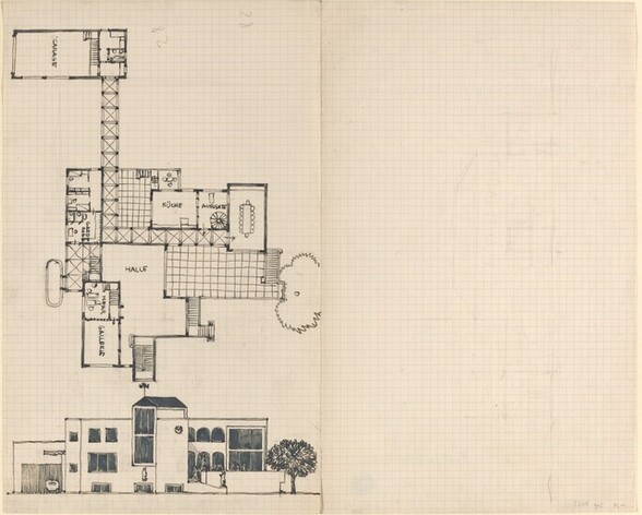 Plan and Elevation of a House