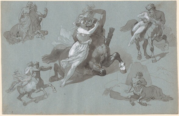 Nessus and Dejanira in Four Poses, and the Dying Nessus