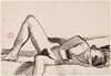 Untitled [nude reclining on her side] [recto]