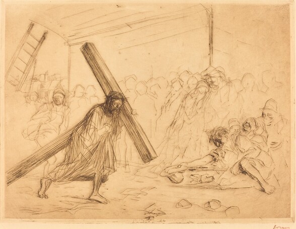 Christ Carrying the Cross (fourth plate)