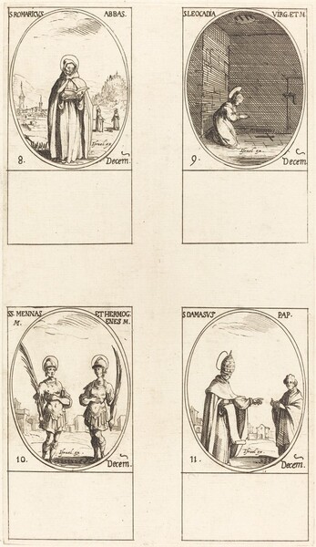 St. Romaricus; St. Leocadia; Sts. Mennas and Hermogenes; St. Damasus
