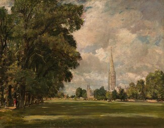 John Constable, Salisbury Cathedral from Lower Marsh Close, 18201820