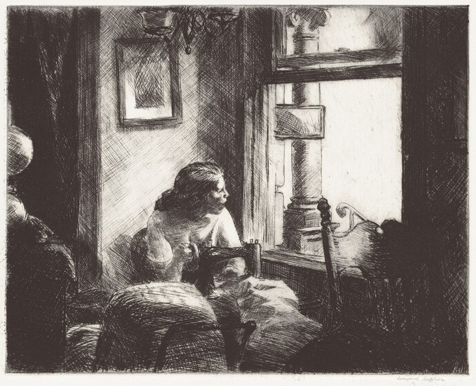 Hopper Drawing  Whitney Museum of American Art