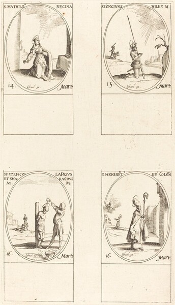 St. Matilda; St. Longinus; St. Cyriacus; St. Heribert
