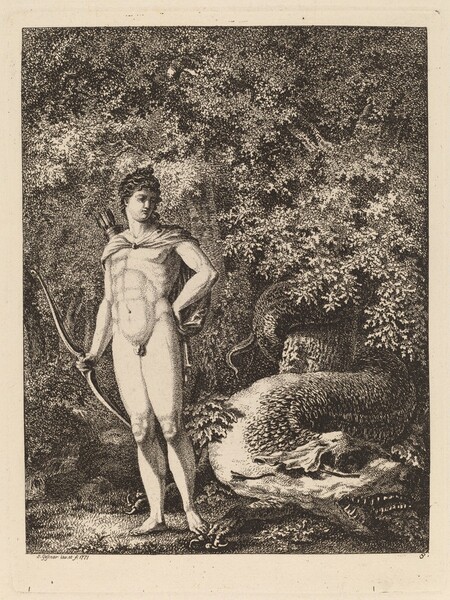 Apollo with a Bow and Dragon