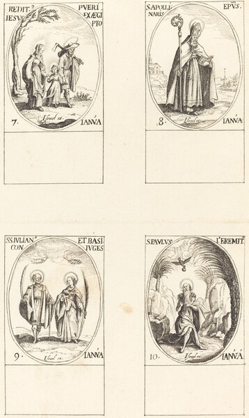 Return from Egypt; St. Apollinaire; St. Julian and Basilissa; St. Paul Hermit