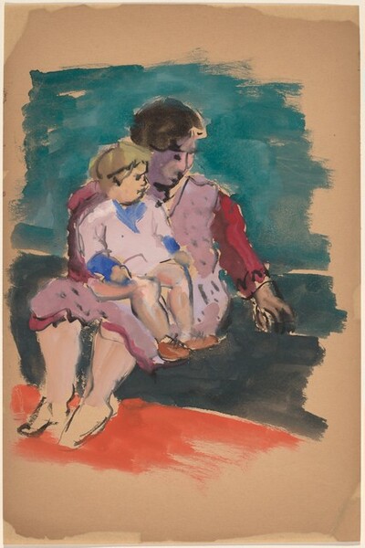 Seated Woman Holding a Child