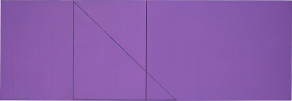 A Triangle within Two Rectangles Violet