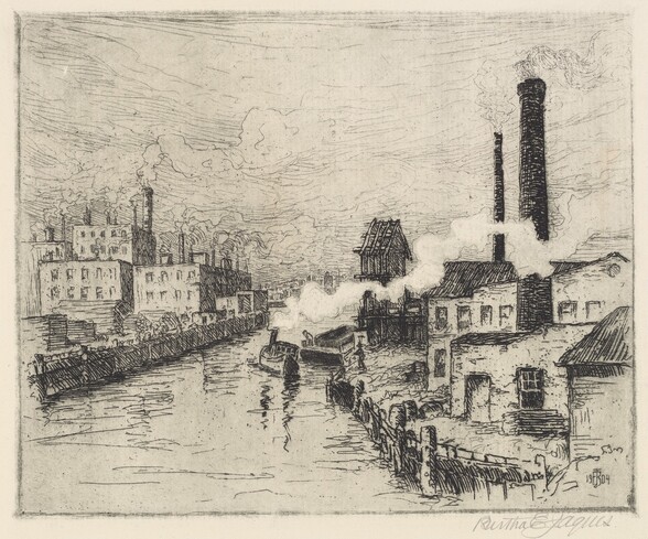 Factories on the Chicago River
