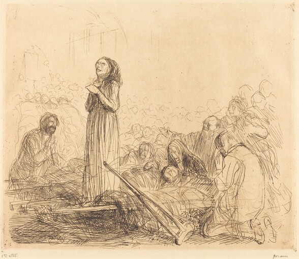 Lourdes, the Miracle (first plate)