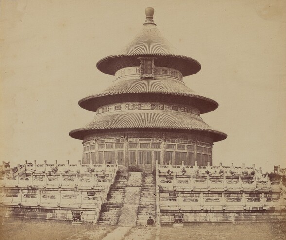 Sacred Temple of Heaven Where the Emperor Sacrifices Once a Year, in the Chinese City of Pekin, October 1860