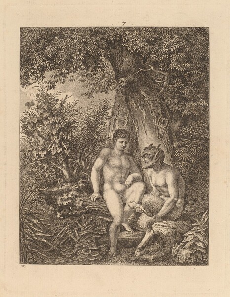 Two Satyrs in a Forest