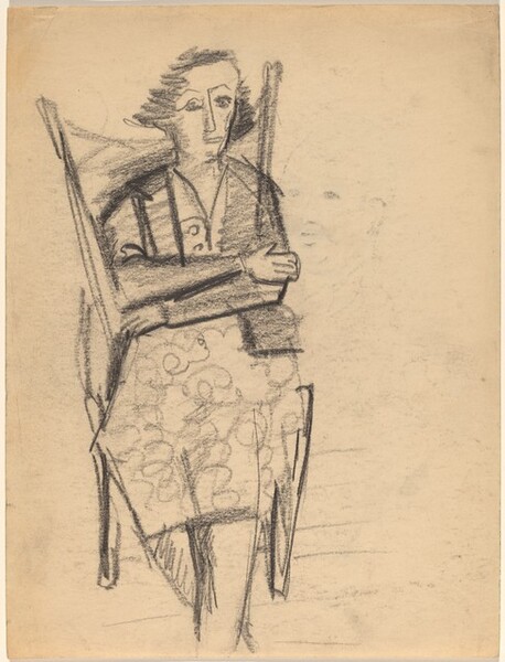 Seated Woman with Arms Crossed [recto]