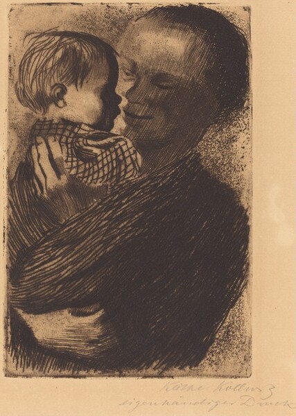 Mutter mit Kindauf auf dem Arm (Mother with Child on Her Arm)