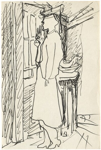 Untitled (Interior with Standing Woman)