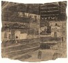 Untitled (Shed Interior with Pictures on Display) [verso]