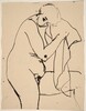 untitled [female nude holding cloth] [verso]