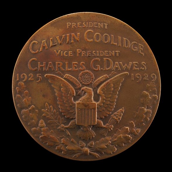 Calvin Coolidge Inaugural Medal [reverse]