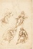 Studies for an Annunciation [recto]