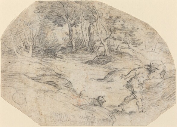 Landscape with a Man and a Dog