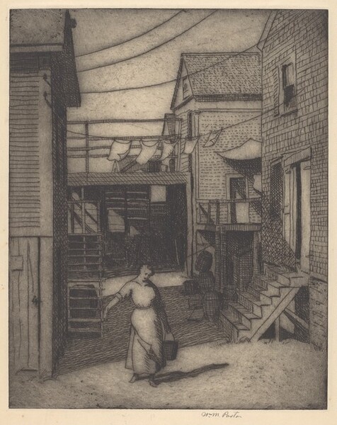 Untitled (Scene in Provincetown, Woman with a Bucket)