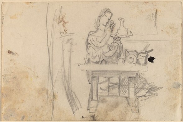 Woman Seated at a Table