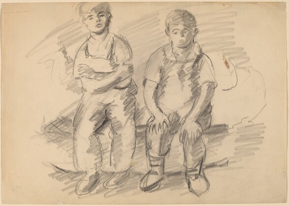 Two Seated Boys