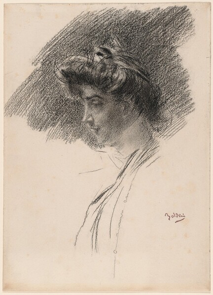 Bust of a Young Woman in Profile