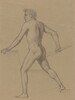 A Male Nude Moving to the Left