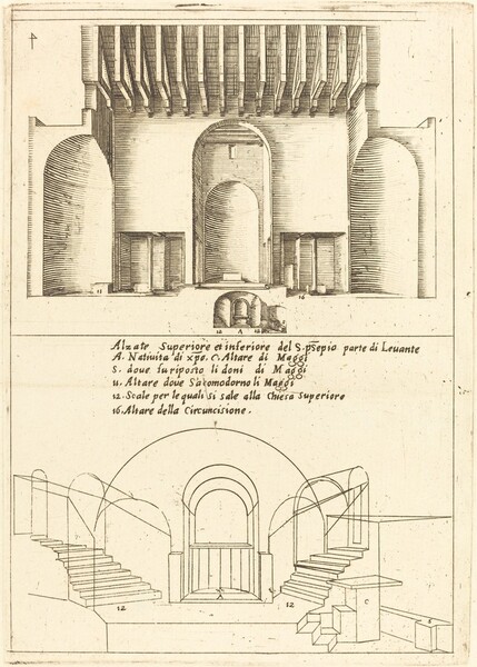 Elevation of the Church of the Holy Manger