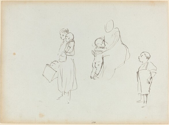 Three Sketches of Women and Children