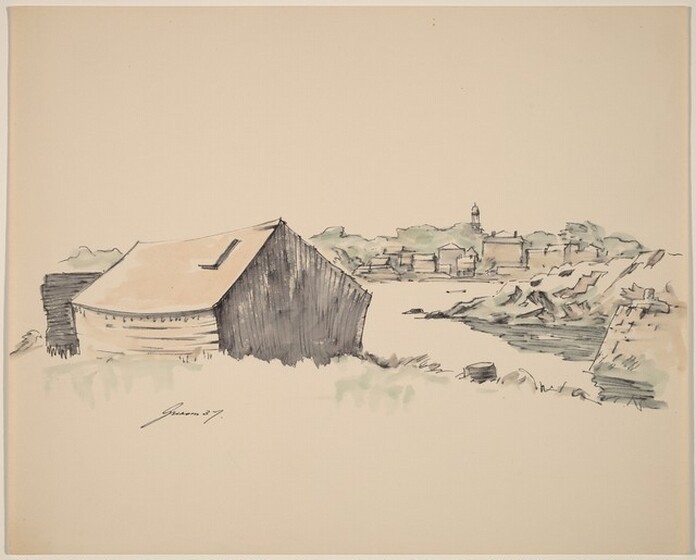 Donald Carlisle Greason, Shack on Inlet, 1937