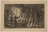 Cossacks before a Fireplace (Les cosaques devant la cheminée de la ferme en Hollande) [recto]