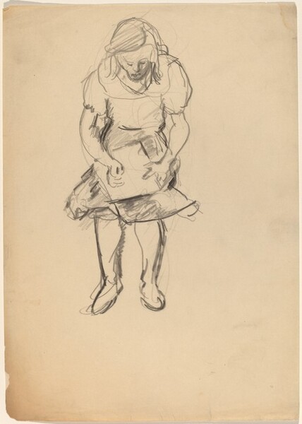 Seated Woman with Object in Her Lap