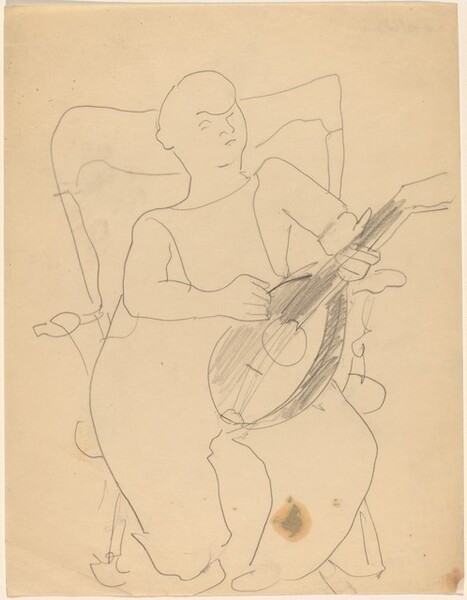 Seated Boy with Lute