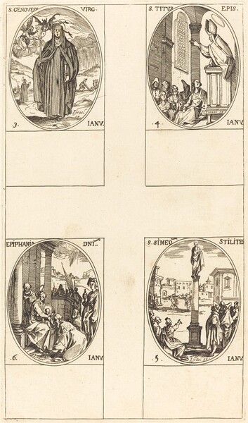 St. Genevieve; St. Titus; St. Simeon Stylites; Epiphany