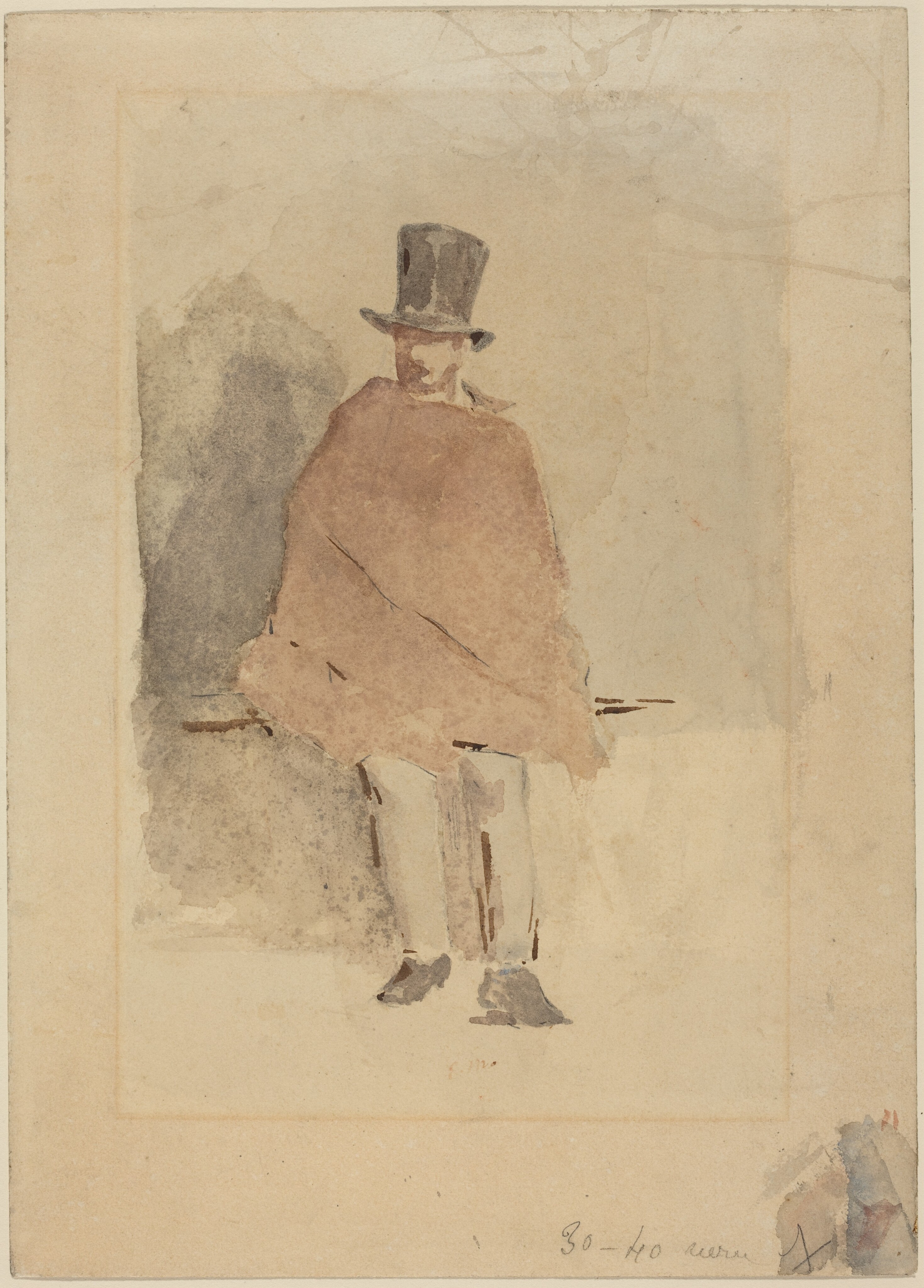 Tall shop hat man