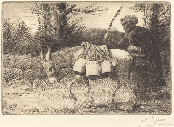 Milkmaid of Boulogne, 3rd plate (Laitiere a Boulogne)