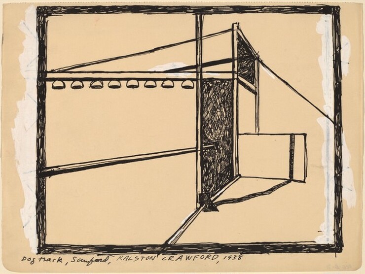 Ralston Crawford, Dog Track, Sanford, 1938