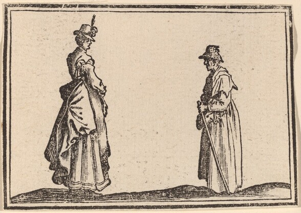 Two Women in Profile