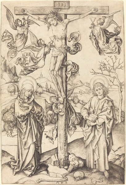 The Crucifixion with Four Angels