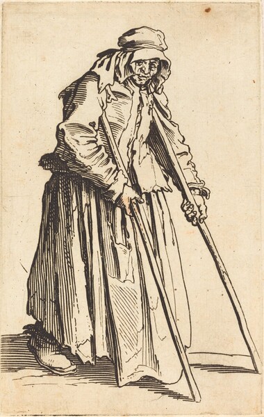 Beggar Woman with Crutches